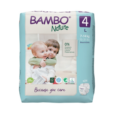 Эко-подгузники Bambo Nature 3 (4-8 кг), 52 шт купить оптом в Сочи