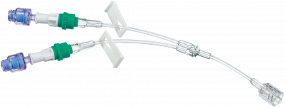 Удлинительная Y-линия с 2-мя коннекторами Сэйффлоу и возвратным клапаном 12 см купить оптом в Сочи