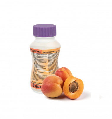 Нутрикомп Дринк Плюс Файбер с персиково-абрикосовым вкусом 200 мл. в пластиковой бутылке купить оптом в Сочи