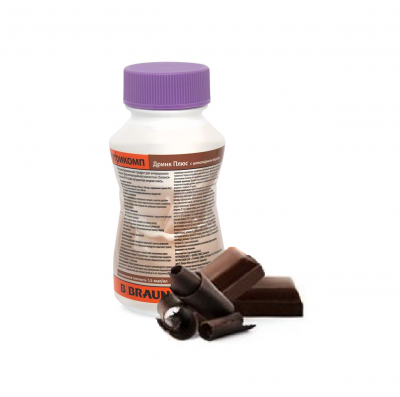 Нутрикомп Дринк Плюс шоколадный 200 мл. в пластиковой бутылке купить оптом в Сочи
